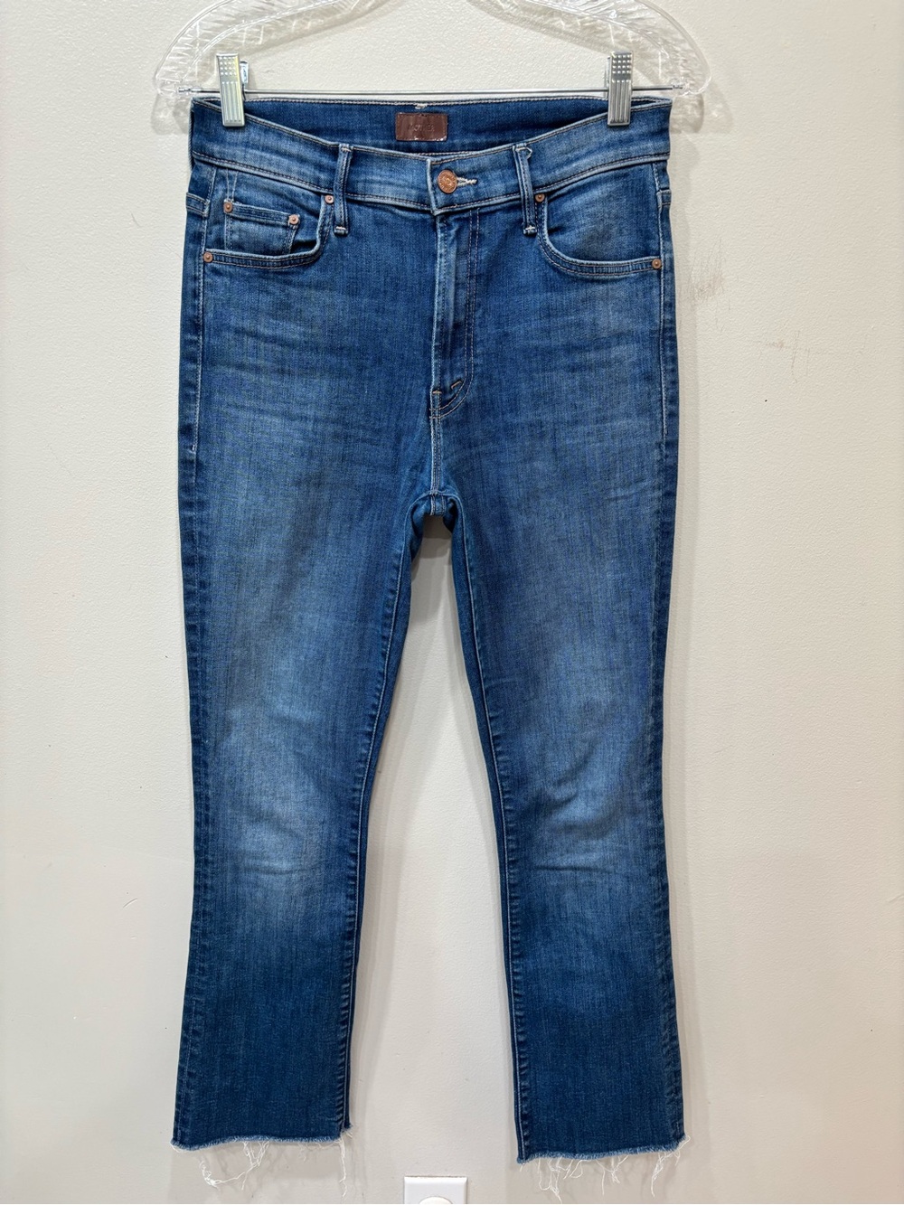 Mother The Inside Flood Fray Raw Hem Jeans Women’s Size 28